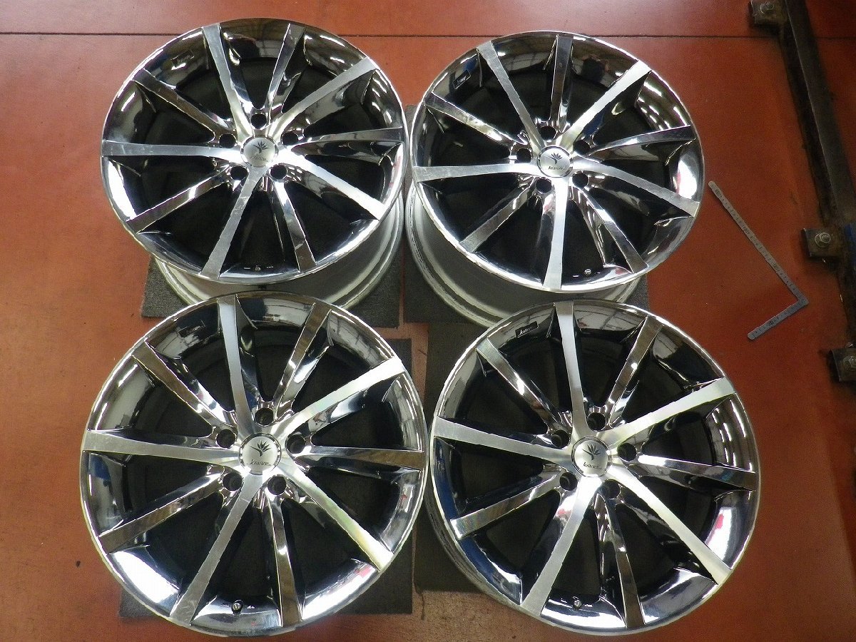 R407W129 ホイールのみ4本販売 Kranze クレンツェ ヴィシュヌEVO 19x8.5/9.5J PCD114.3 5H +44/43 ハブ73 クラウン/マジェスタ/セダ