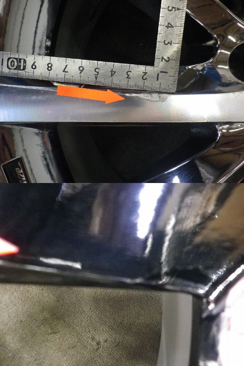 R407W129 ホイールのみ4本販売 Kranze クレンツェ ヴィシュヌEVO 19x8.5/9.5J PCD114.3 5H +44/43 ハブ73 クラウン/マジェスタ/セダ