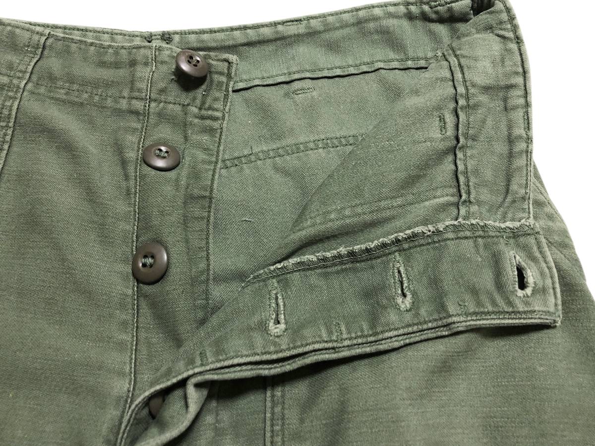 希少 W32【60s ビンテージ US ARMY ベイカーパンツ ユーティリティー