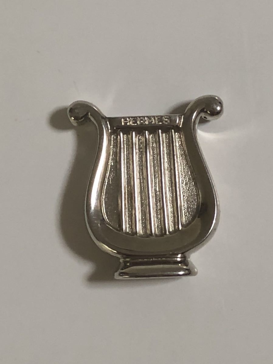  Junk HERMES harp katena1996 limitation Hermes charm key ring key holder silver color 