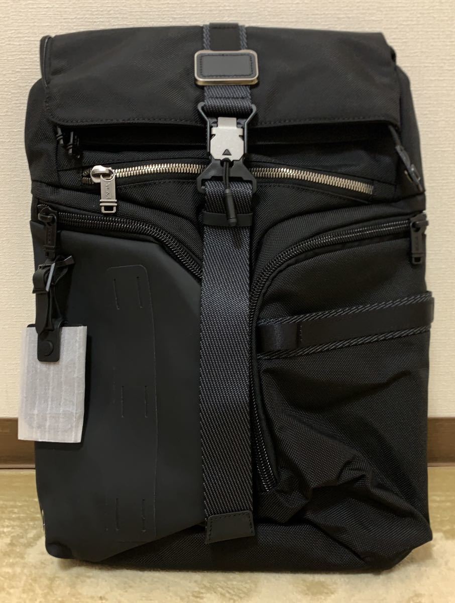 【未使用】TUMI ALPHA BRAVO 2022年新製品「ロジスティク」バックパック ブラック 保存袋付き_画像1