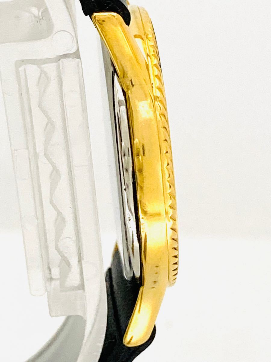 美品! OMEGA オメガデビル 電池&ベルト新品交換済み レディース腕時計