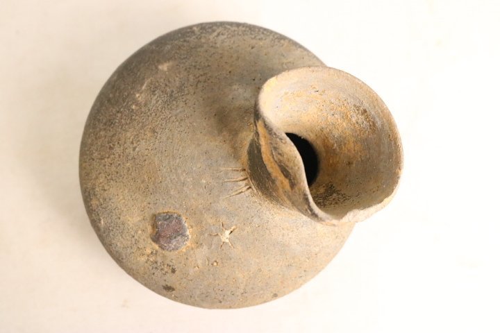 須恵器横瓶 陶芸 古美術 廉価 古美術須恵器 平壺 花瓶 古墳時代 緑釉
