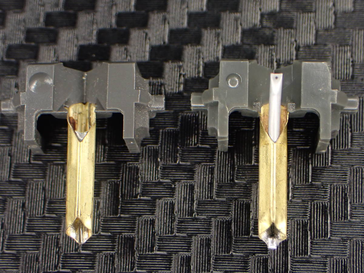 S1 チップ,カンチレバー交換 点検見積費用　シュアー SHURE N44G N44-7 機種限定 チップは形状の選択可能　_針折れ品と修理後