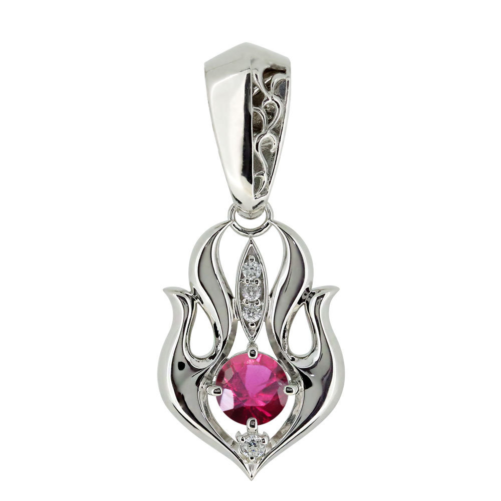  ruby pendant top platinum men's flat 50g for 7 month birthstone 