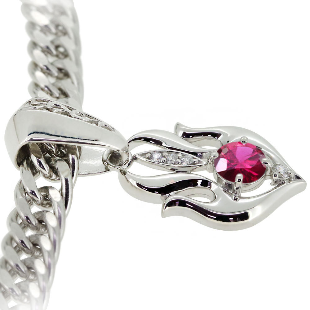  ruby pendant top platinum men's flat 50g for 7 month birthstone 