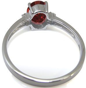 大粒 ガーネット リング 1月誕生石 一粒 10金 指輪 | carlacanto.com