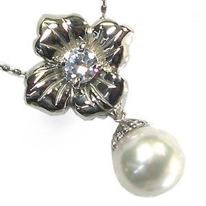 あこや本真珠 ペンダント プラチナ ネックレス パール 8mm pt900