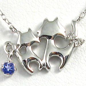 【再入荷】 タンザナイト ネックレス K18ゴールド 一粒 猫 ペンダント その他 【再入荷】 タンザナイト ネックレス K18ゴールド 一粒 猫 ペンダント その他