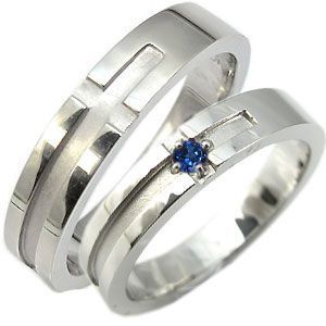 結婚指輪 クロスリング プラチナ マリッジリング サファイア リング クリスマス ポイント消化