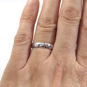 マリッジリング シルバー リング ハワイアン エメラルドリング 結婚指輪 安い_画像2