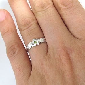 マリッジリング ペリドットリング シルバー リング ハワイアン 結婚指輪 安い_画像3