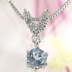 【待望★】 アクアマリン ネックレス (アクアマリン) ゴールド