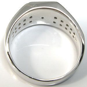 印台 プラチナリング メンズリング 地金 メンズ指輪 ブルートパーズ クリスマス ポイント消化 - 3