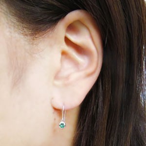 SALE/63%OFF】 プラチナ エメラルド ピアス ハート フックピアス ...