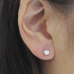 メンズ ダイヤモンド ピアス 一粒 10金 ダイアモンドピアス シンプル