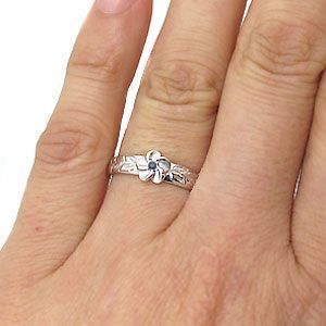 結婚指輪 安い マリッジリング k10 ハワイアンジュエリーサファイア リング_画像3