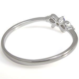 リボンリング タンザナイト 誕生石 ピンキーリング 指輪 ファランジ