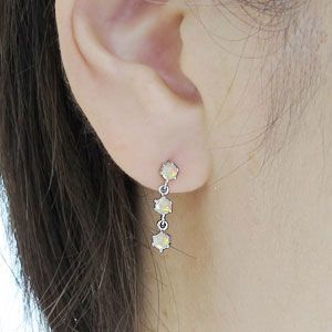 トリロジーピアス オパール ピアス k18 ピアス | www.bonkulovic.com