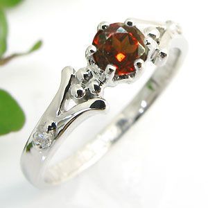婚約指輪 格安 ガーネット リング 10金 エンゲージリング