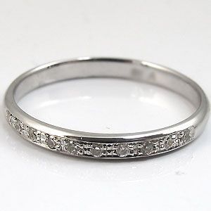 ダイヤモンドリング シンプル マリッジリング プラチナ900 結婚指輪 安い クリスマス ポイント消化_画像3