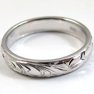 結婚指輪 ルビー リング k18 ハワイアンジュエリー マリッジリング_画像4