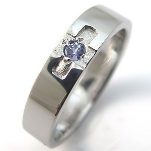 売れ筋商品 プラチナ タンザナイト リング クロスリング 結婚指輪