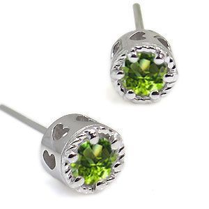 プラチナ ピアス ハート 一粒 ペリドットピアス クリスマス ポイント ...