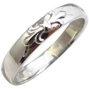 ファランジリング 百合の紋章 K10 リング メンズリング 指輪