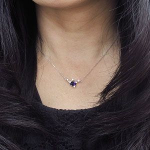 オーバル アメジスト ネックレス 10金 ペンダント | inmano.com.br