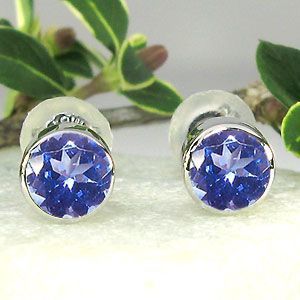 タンザナイト 一粒 ピアス シンプル 18金 メンズ duraplan.co.nz