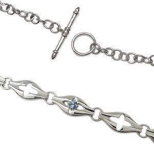 国内正規品】 メンズ ブレスレット アクアマリンサンタマリア ブレス T