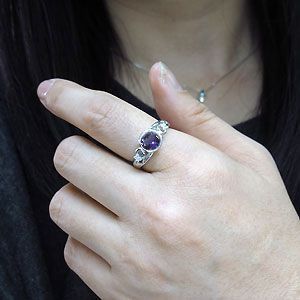 K18 アメジスト リング 大粒 リング 指輪 | sweatreno.com