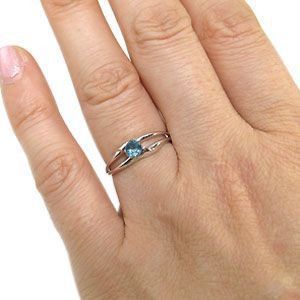  platinum blue topaz ring one bead ring Christmas Point ..