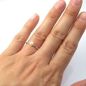 真珠 パール 6月誕生石 リング 指輪 ピンキーリング ファランジリング_画像3