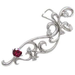 イヤーカフ ピアス・イヤークリップ・K18・ルビーピアス www.anac-mali.org