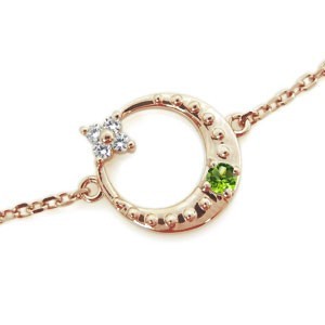  peridot anklet month star motif 10 gold bracele 