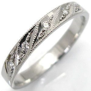 結婚指輪 安い プラチナリング ダイヤモンド マリッジリング ファランジリング クリスマス ポイント消化