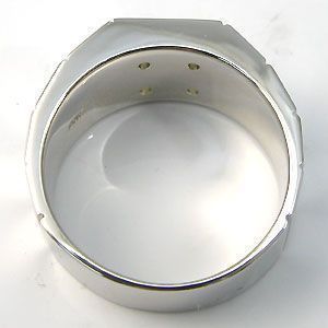 シルバーリング 印台 指輪 サファイヤ リング メンズリング_画像4