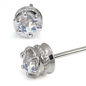充実の品 ロイヤルブルームーンストーン ピアス メンズ ピアス ムーン