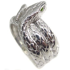 スネーク リング ペリドット 金 ヘビ 蛇 指輪