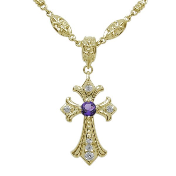 品質のいい クロス ネックレス アメジスト 18金 クロス ネックレス その他 品質のいい クロス ネックレス アメジスト 18金 クロス ネックレス その他