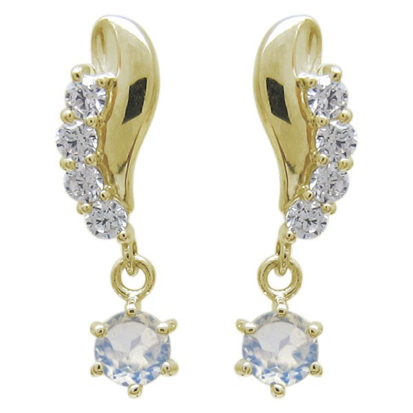 安い割引 ロイヤルブルームーンストーンピアス シンプルピアス 上品