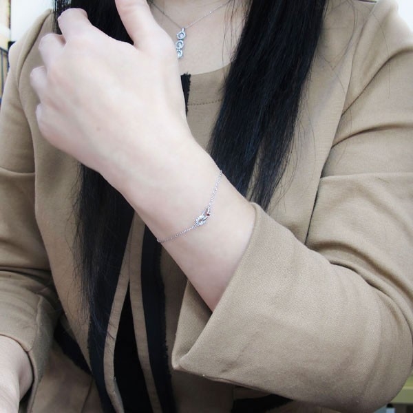 ルビー インフィニティ アンクレット K10 無限 ブレスレット ...