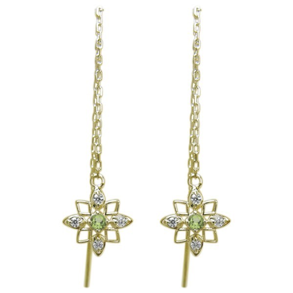 最安価格 ロングピアス 18金 ペリドット スターピアス 星ピアス ペリドット 最安価格 ロングピアス 18金 ペリドット スターピアス 星ピアス ペリドット
