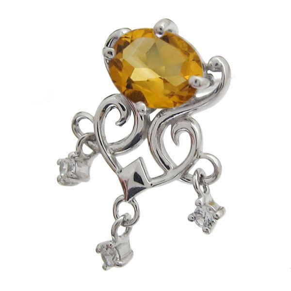  citrine chandelier earrings swaying earrings 10 gold 