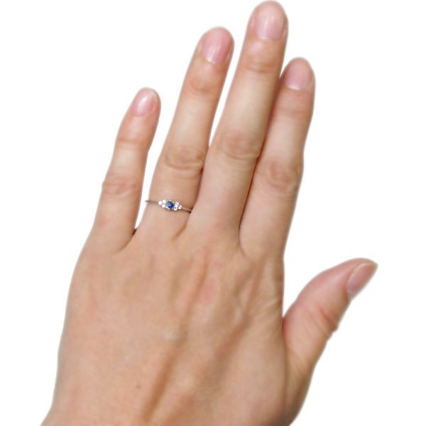サファイア リング エンゲージリング 婚約指輪 安い プラチナ