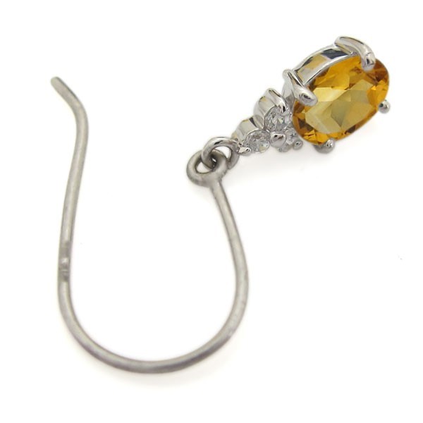 10 gold oval earrings citrine hook earrings 