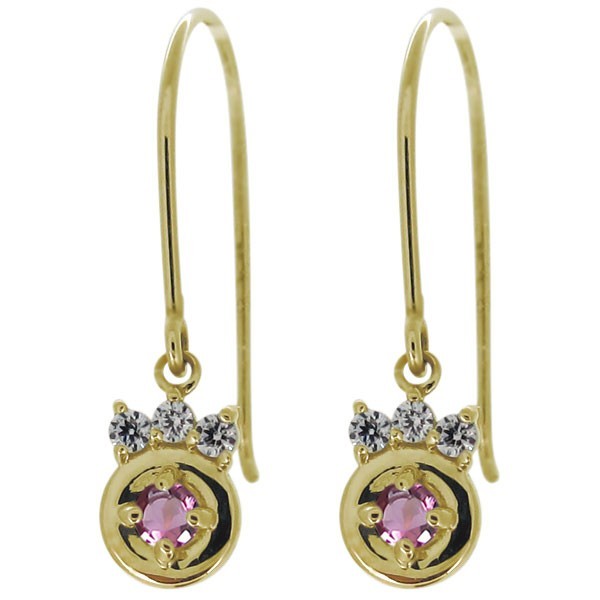 【18%OFF】 ピンクトルマリン 10月誕生石 ピアス K18 レディース シンプル 揺れるピアス 18金 トルマリン 【18%OFF】 ピンクトルマリン 10月誕生石 ピアス K18 レディース シンプル 揺れるピアス 18金 トルマリン