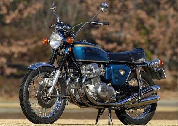 ホンダ ドリーム CB750 Four 絵画風 壁紙ポスター A2版594×420mm（はがせるシール式）001A2_画像1